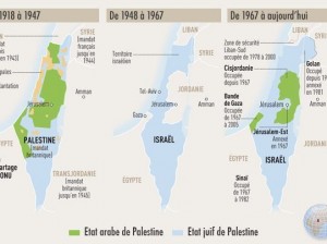 Carte de la palestine 2012