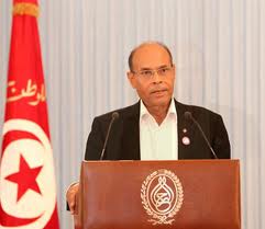 Moncif Marzouki , président de la Tunisie