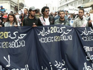 Premières manifestation Mouvement du 20 février