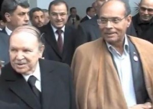 Le Président tunisien Marzouki avec Bouteflika