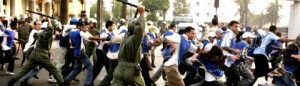 Utilisation abusive de la répression pour disperser des manifestants