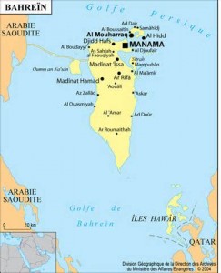 Carte du Bahrein