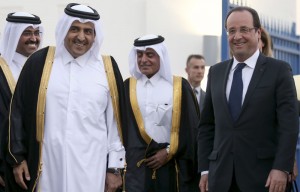 Hollande au Qatar